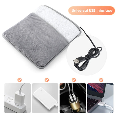 Calentador de pies eléctrica con carga USB
