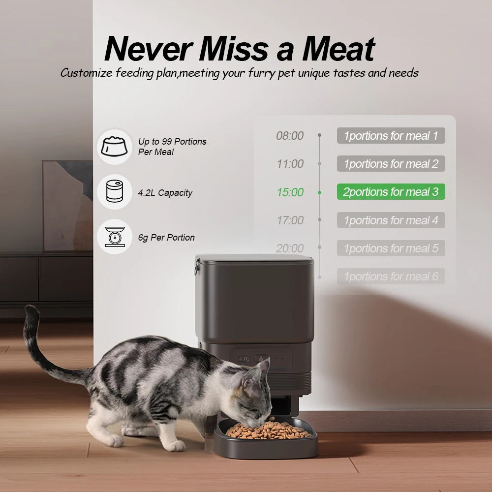Alimentador automático para mascotas- 5G Wifi