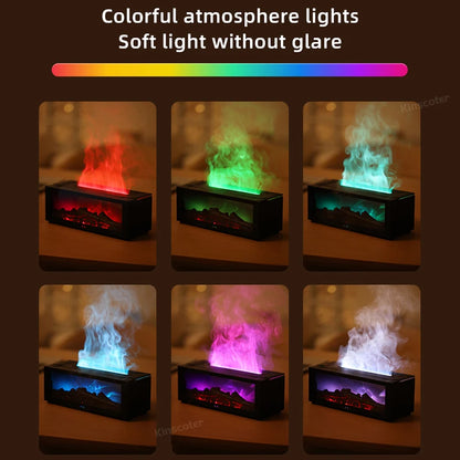 Difusor de aceites esenciales con luces LED y control remoto
