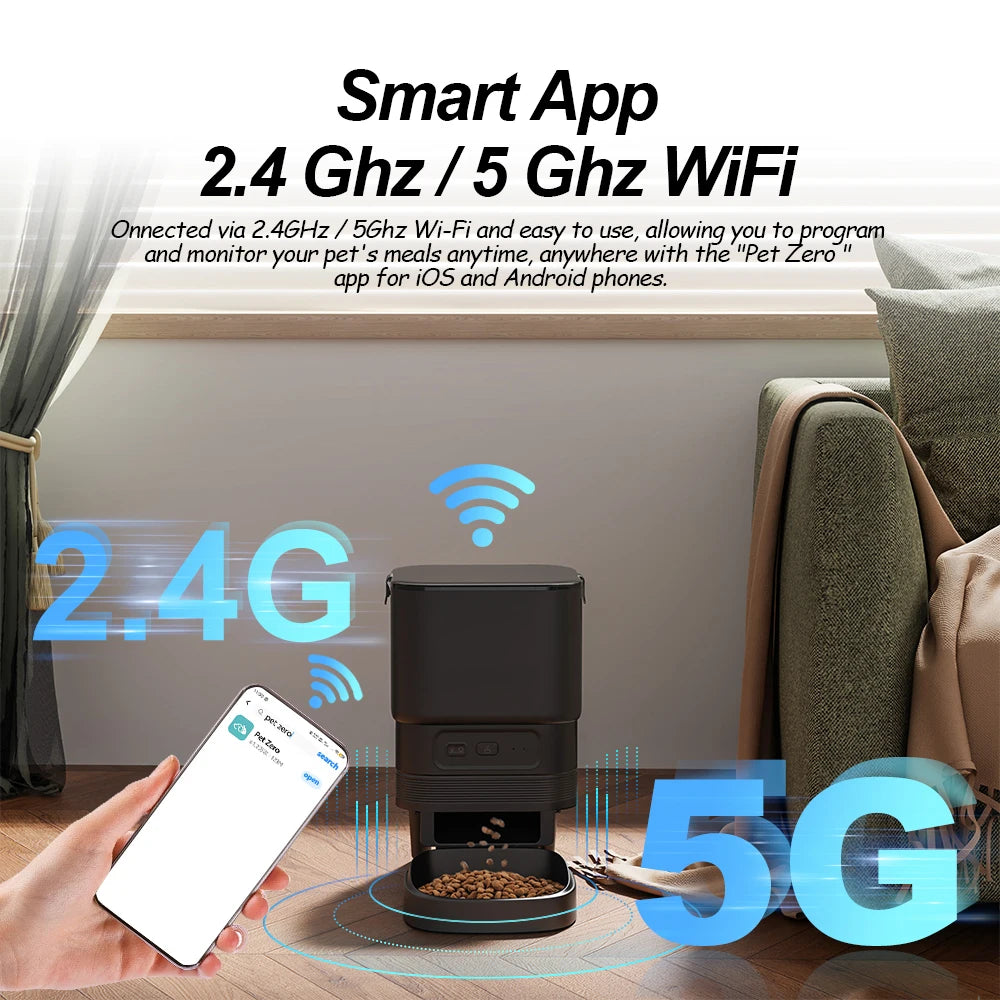 Alimentador automático para mascotas- 5G Wifi