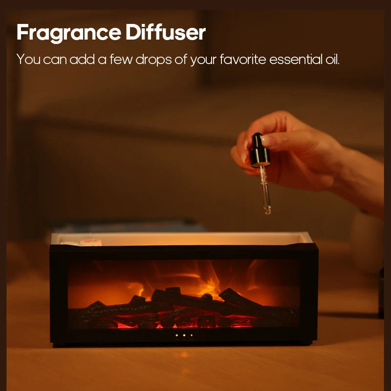 Difusor de aceites esenciales con luces LED y control remoto