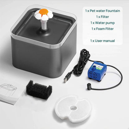 Dispensador de agua LED para mascotas
